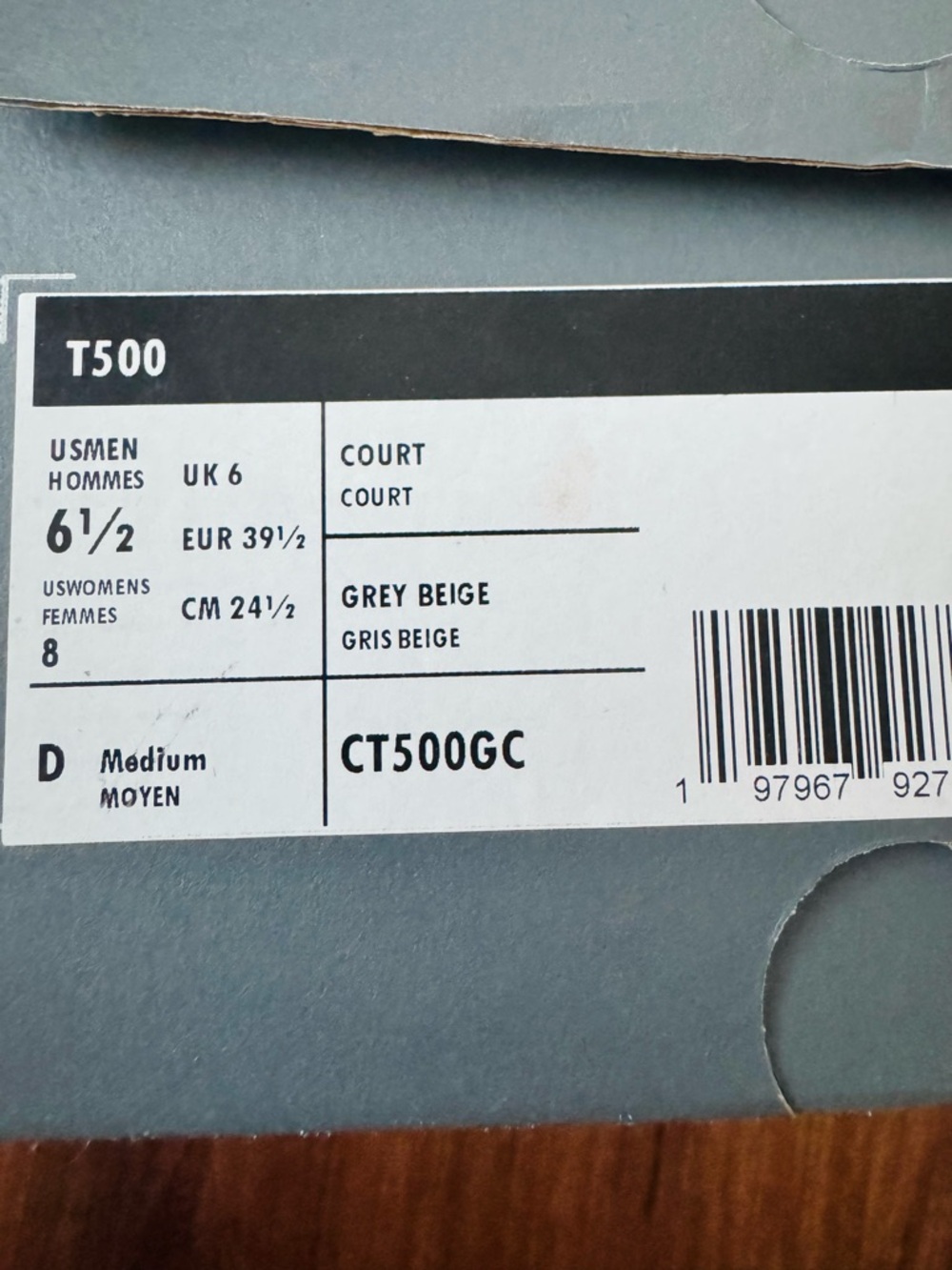 Anthropologie New Balance T500 Sneakers in White Gray Purple Women’s 8 Men’s 6.5 - Picture 9 of 9